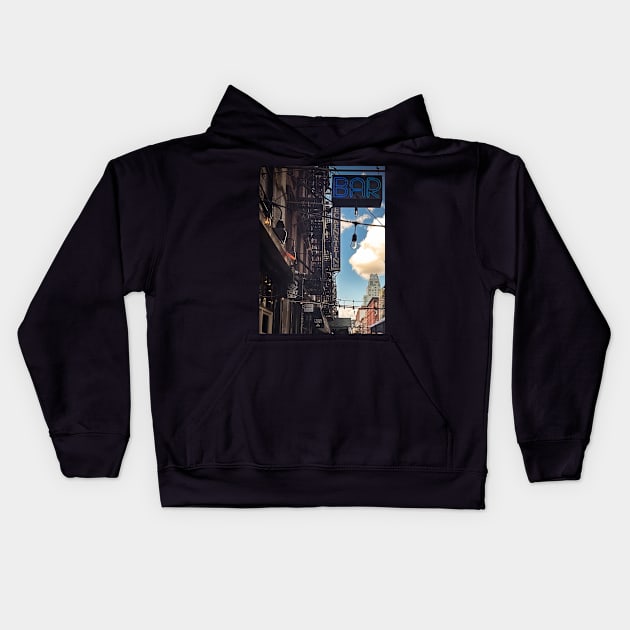 Orchard Street Manhattan NYC Kids Hoodie by eleonoraingrid